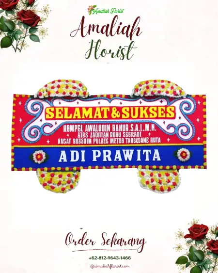 Papan Bunga Ucapan Selamat Jangka Buaya